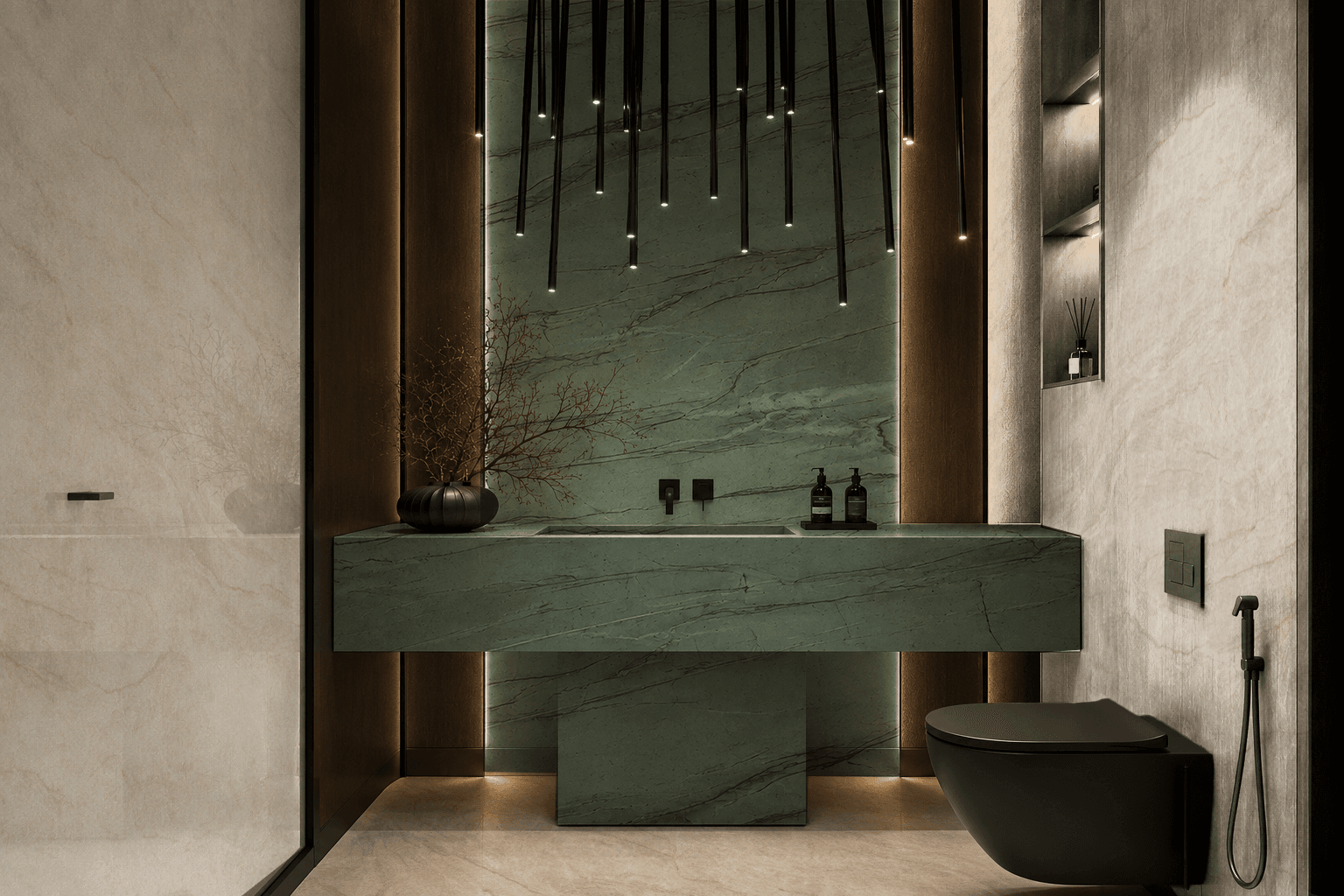Hotel bathroom vanity