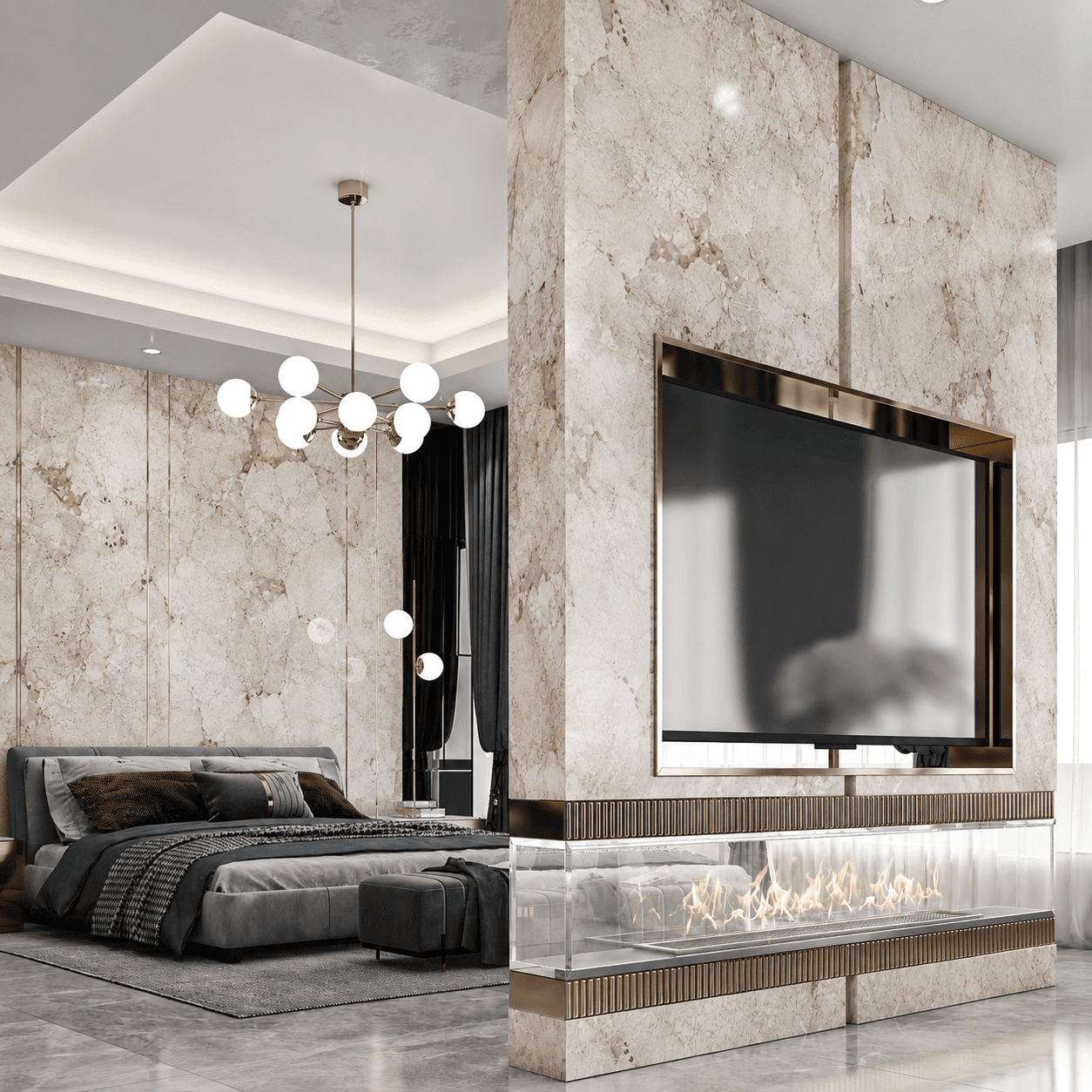 Restaurant feature wall