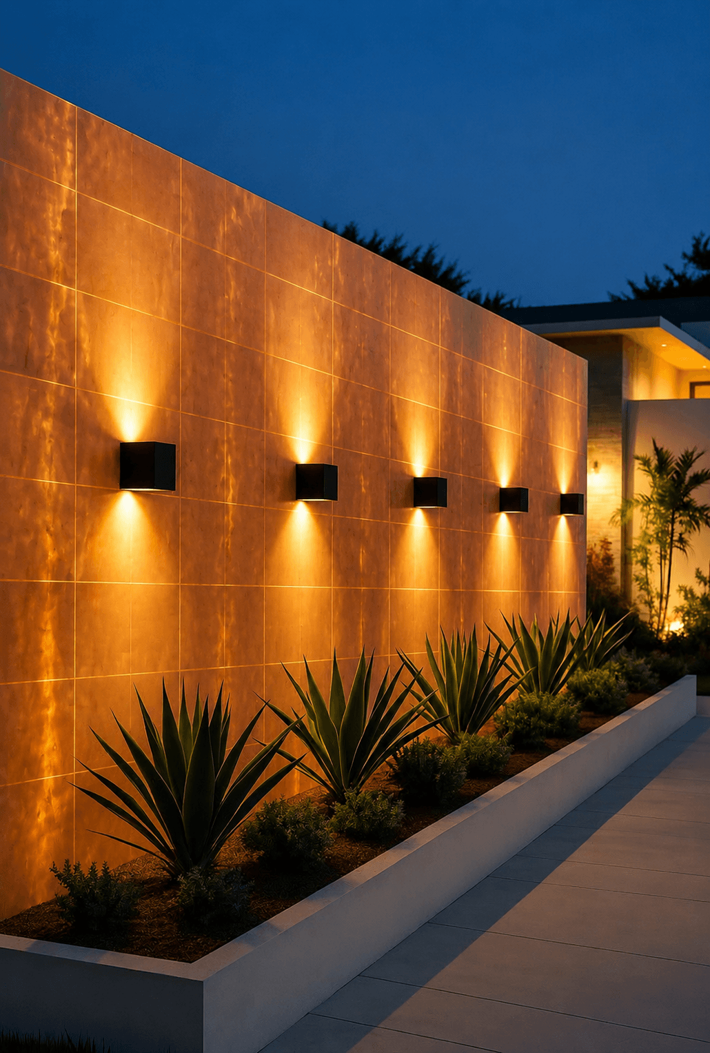 Outdoor facade cladding