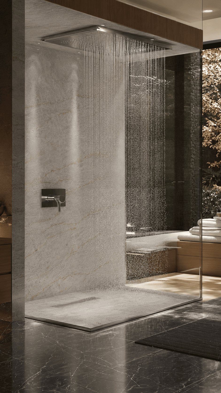 Spa wet room surface