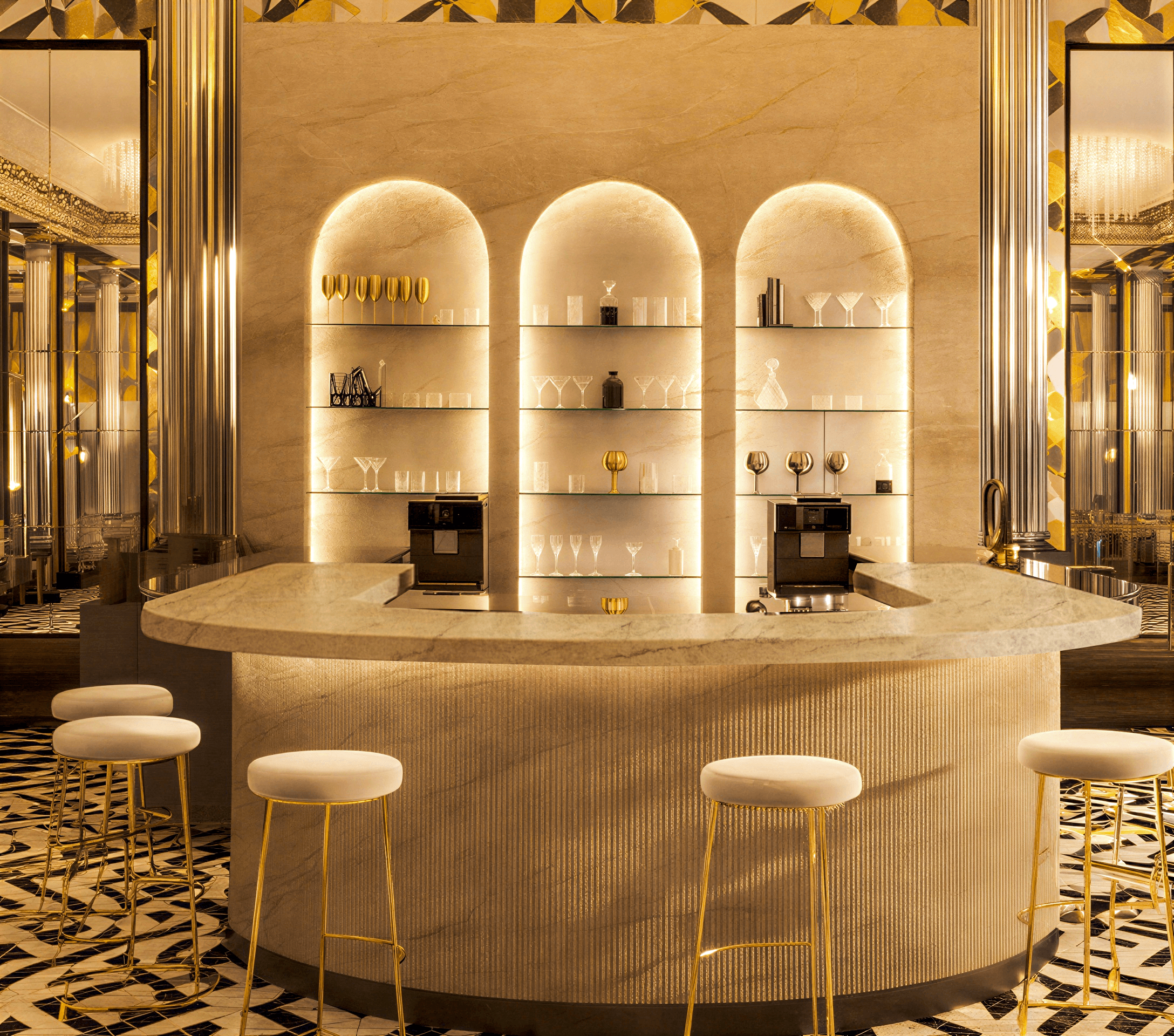Hospitality bar top