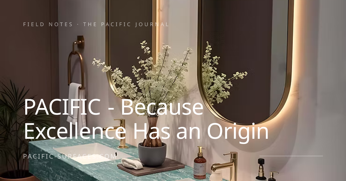 PACIFIC - Because Excellence Has an Origin — Pacific Surfaces Blog