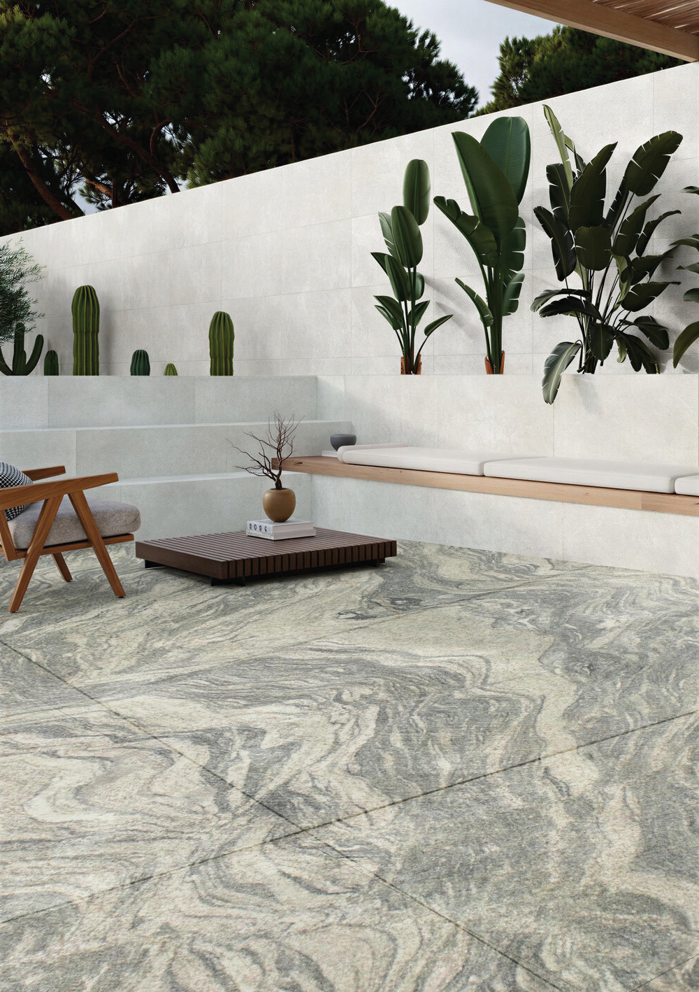 New Viscont White courtyard