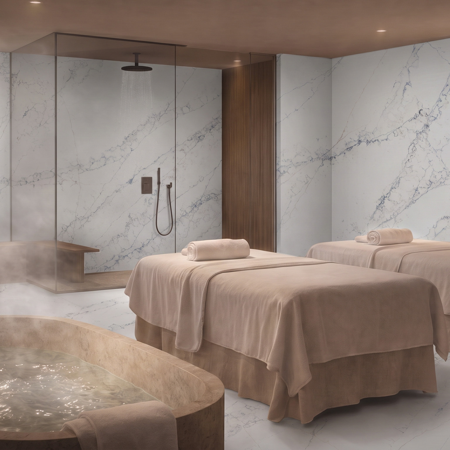 A spa treatment room