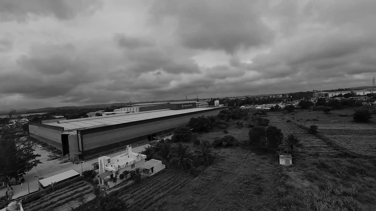 The Pacific Surfaces plant from the air